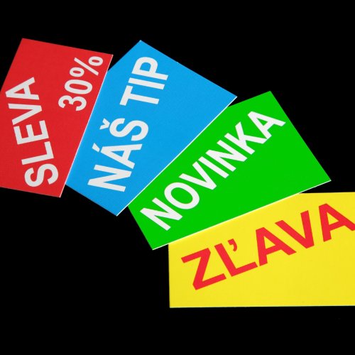 nálepky na wobblery