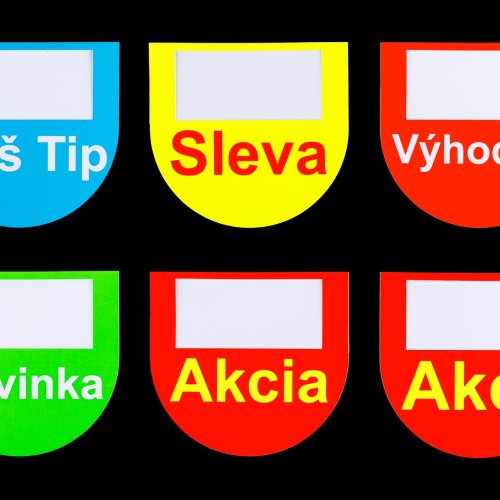 Zvýrazňovače cien do regálových líšt