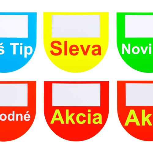 Odtieňovače cien do regálových lišt