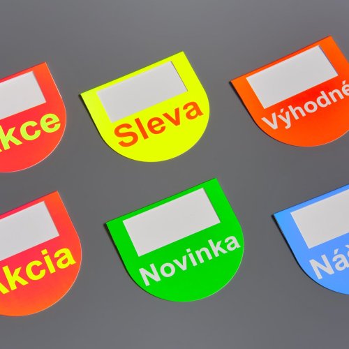 Zvýrazňovače cien do regálových líšt